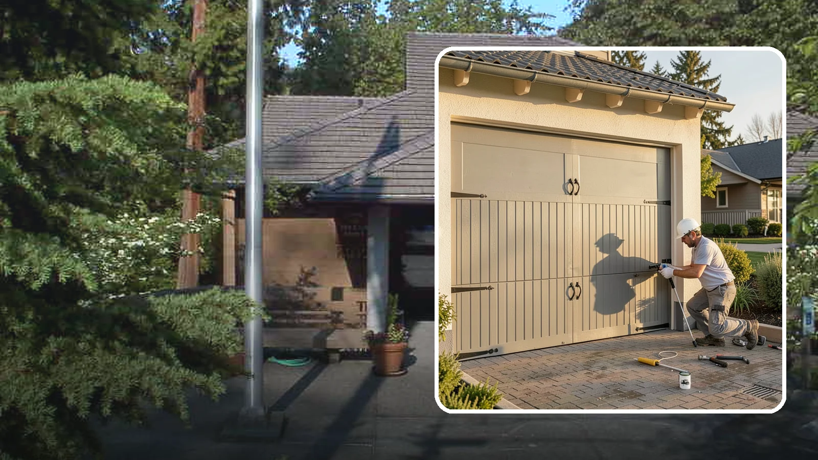Garage Door Installation in Yarrow Point, King County, WA - Installing a new garage door with proper track, spring, and opener setup for smooth, safe daily operation.