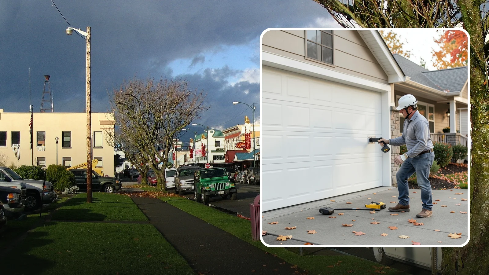 Garage Door Opener Installation in Arlington, Snohomish County, WA - Installing a reliable, quiet garage door opener with modern safety sensors and smart-home connectivity.