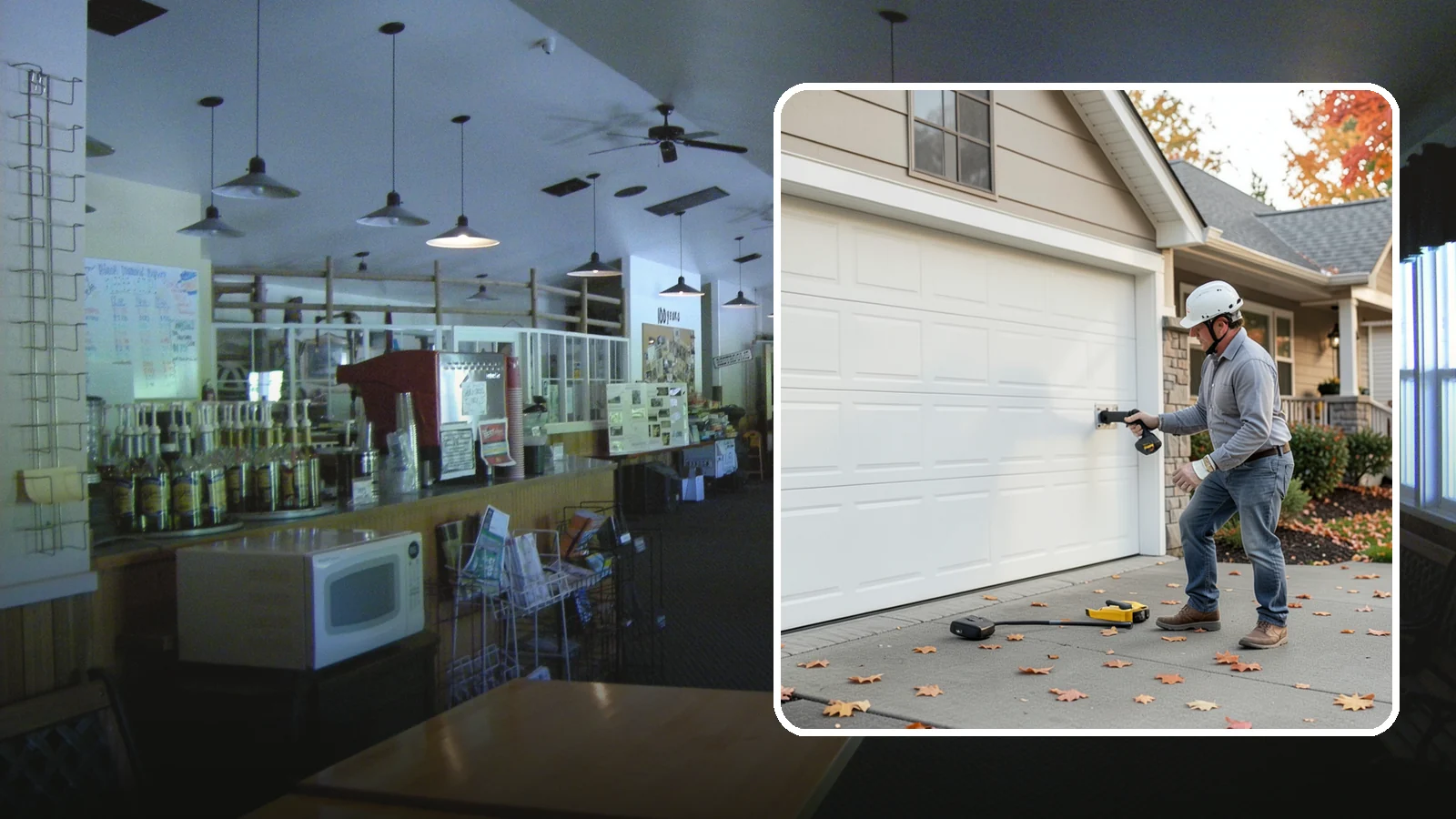 Garage Door Opener Installation in Black Diamond, King County, WA - Installing a reliable, quiet garage door opener with modern safety sensors and smart-home connectivity.