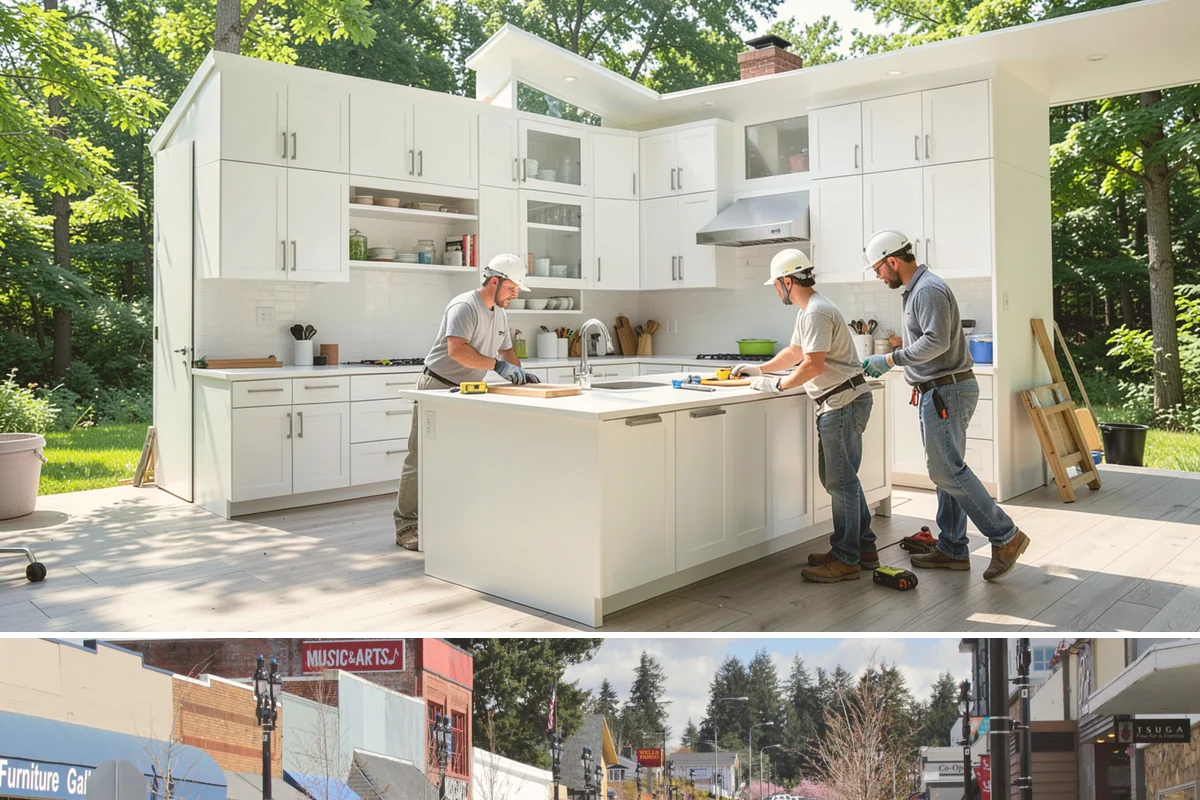 Garage Door Opener Installation in Bothell, King County, WA - Opener installation can be scheduled any time of year since the work happens inside the garage.