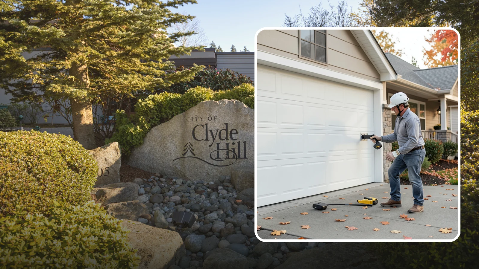 Garage Door Opener Installation in Clyde Hill, King County, WA - Installing a reliable, quiet garage door opener with modern safety sensors and smart-home connectivity.