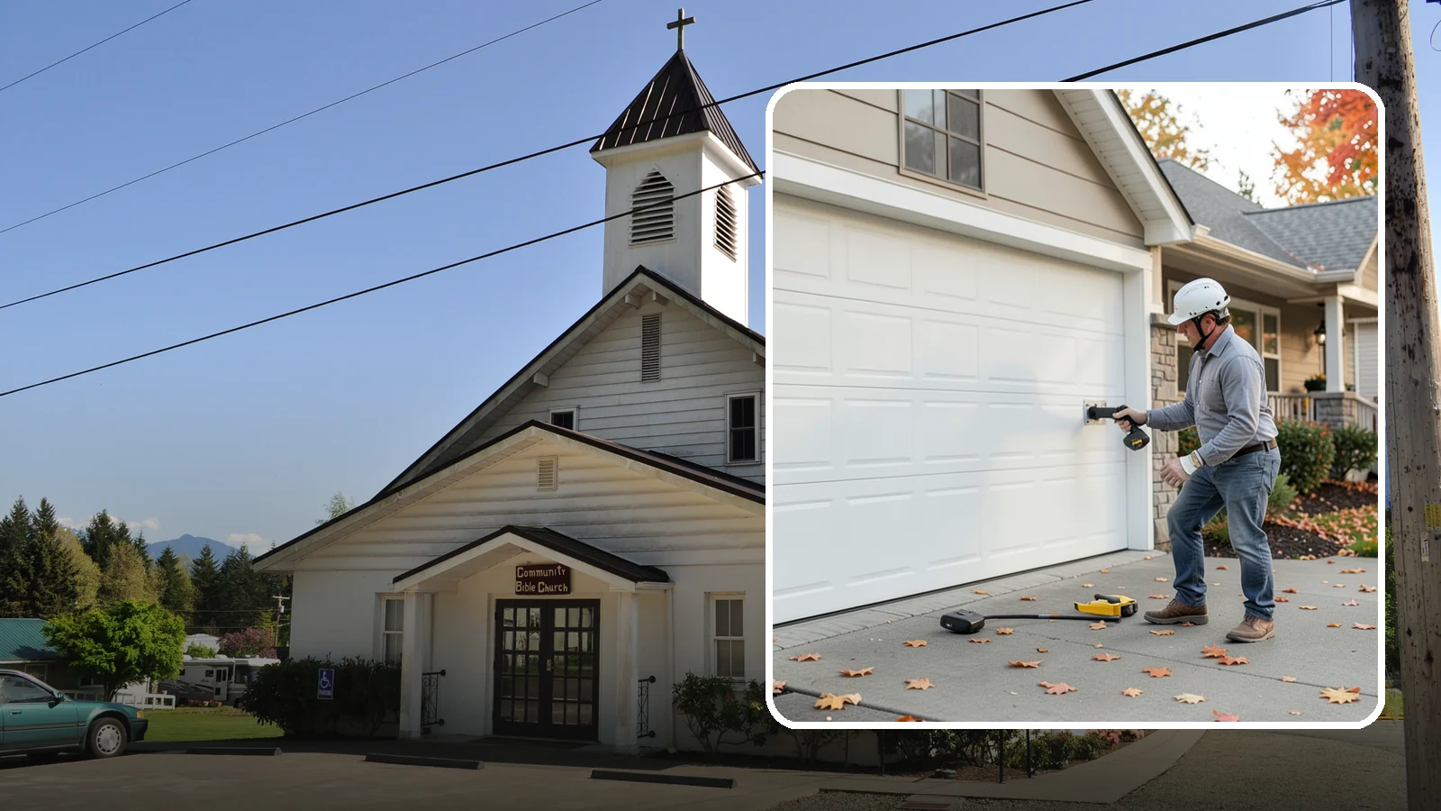 Garage Door Opener Installation in Concrete, Skagit County, WA - Installing a reliable, quiet garage door opener with modern safety sensors and smart-home connectivity.
