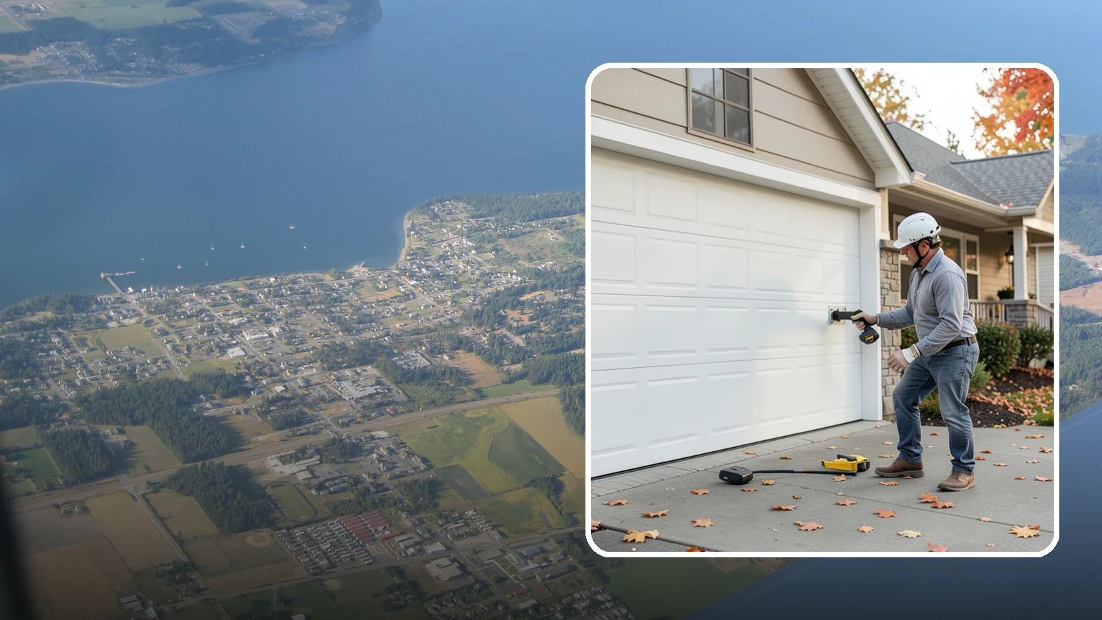 Garage Door Opener Installation in Coupeville, Island County, WA - Installing a reliable, quiet garage door opener with modern safety sensors and smart-home connectivity.