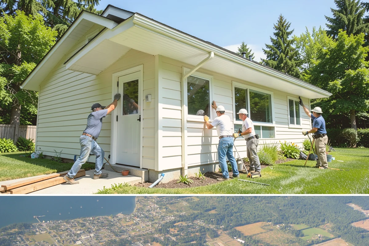 Garage Door Opener Installation in Coupeville, Island County, WA - Opener installation can be scheduled any time of year since the work happens inside the garage.