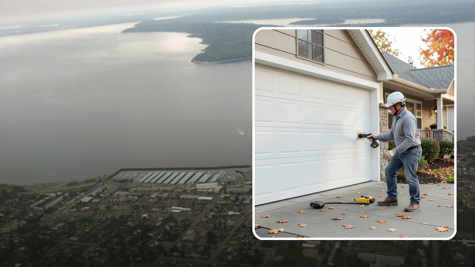 Garage Door Opener Installation in Des Moines, King County, WA - Installing a reliable, quiet garage door opener with modern safety sensors and smart-home connectivity.