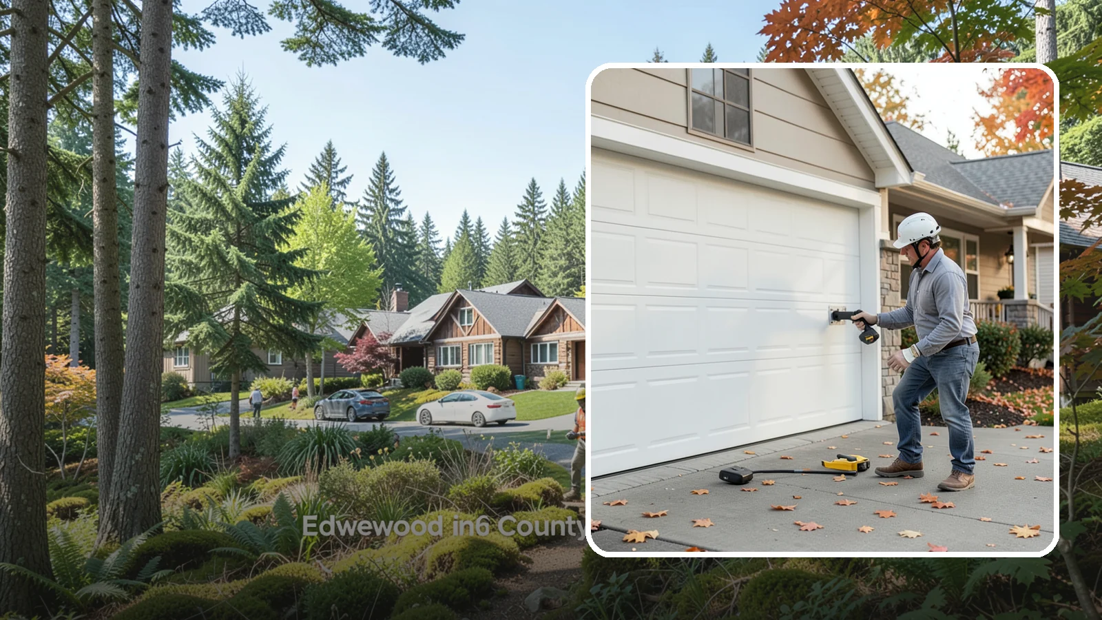 Garage Door Opener Installation in Edgewood, Pierce County, WA - Installing a reliable, quiet garage door opener with modern safety sensors and smart-home connectivity.