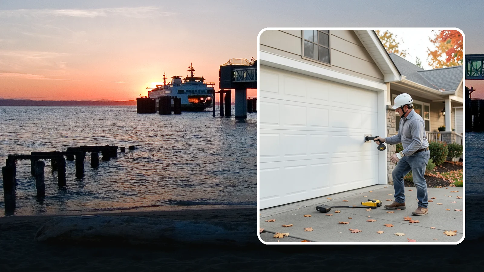 Garage Door Opener Installation in Edmonds, Snohomish County, WA - Installing a reliable, quiet garage door opener with modern safety sensors and smart-home connectivity.
