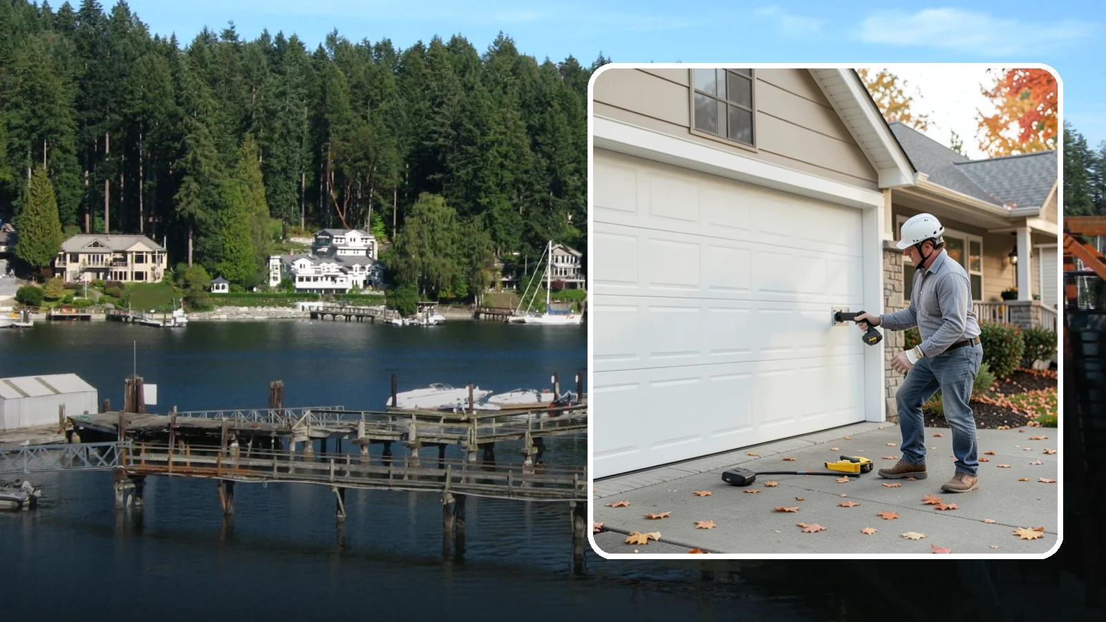 Garage Door Opener Installation in Gig Harbor, Pierce County, WA - Installing a reliable, quiet garage door opener with modern safety sensors and smart-home connectivity.