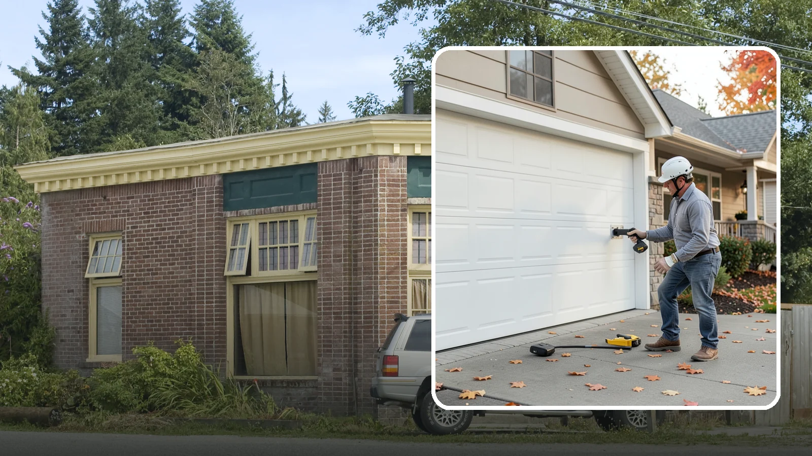 Garage Door Opener Installation in Hamilton, Skagit County, WA - Installing a reliable, quiet garage door opener with modern safety sensors and smart-home connectivity.