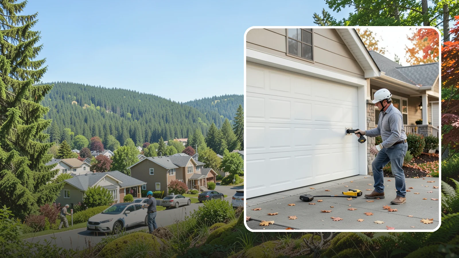 Garage Door Opener Installation in Index, Snohomish County, WA - Installing a reliable, quiet garage door opener with modern safety sensors and smart-home connectivity.