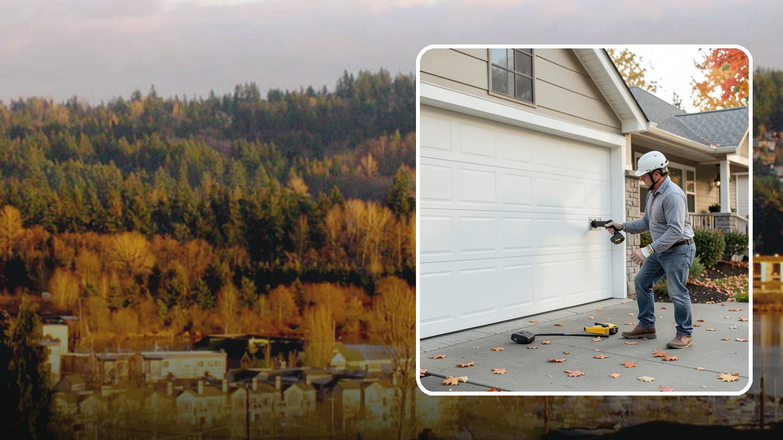 Garage Door Opener Installation in Kenmore, King County, WA - Installing a reliable, quiet garage door opener with modern safety sensors and smart-home connectivity.