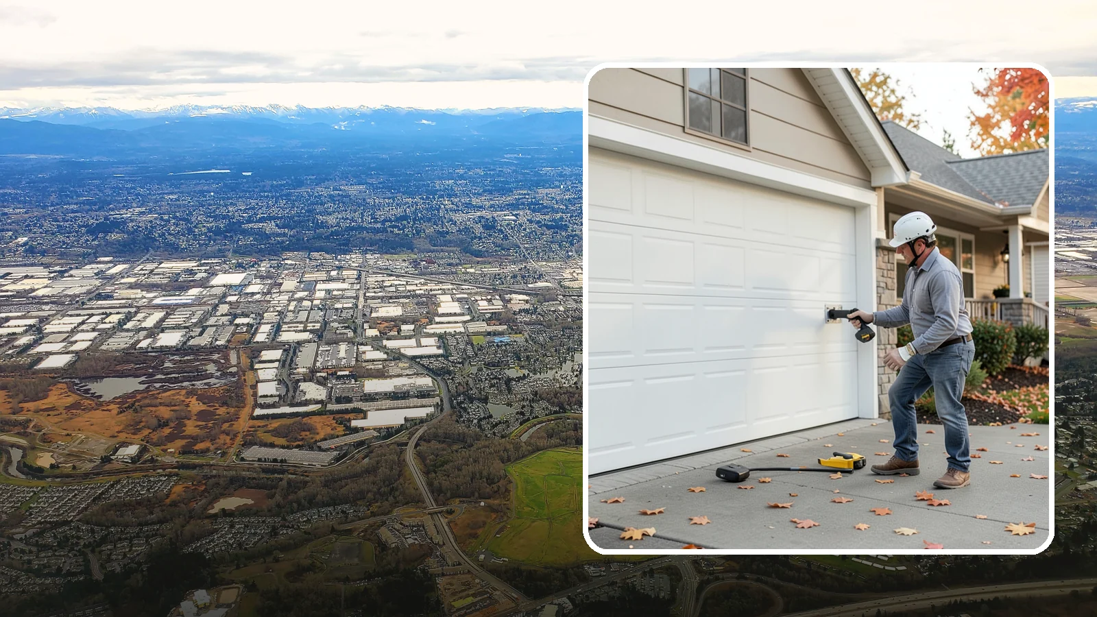 Garage Door Opener Installation in Kent, King County, WA - Installing a reliable, quiet garage door opener with modern safety sensors and smart-home connectivity.