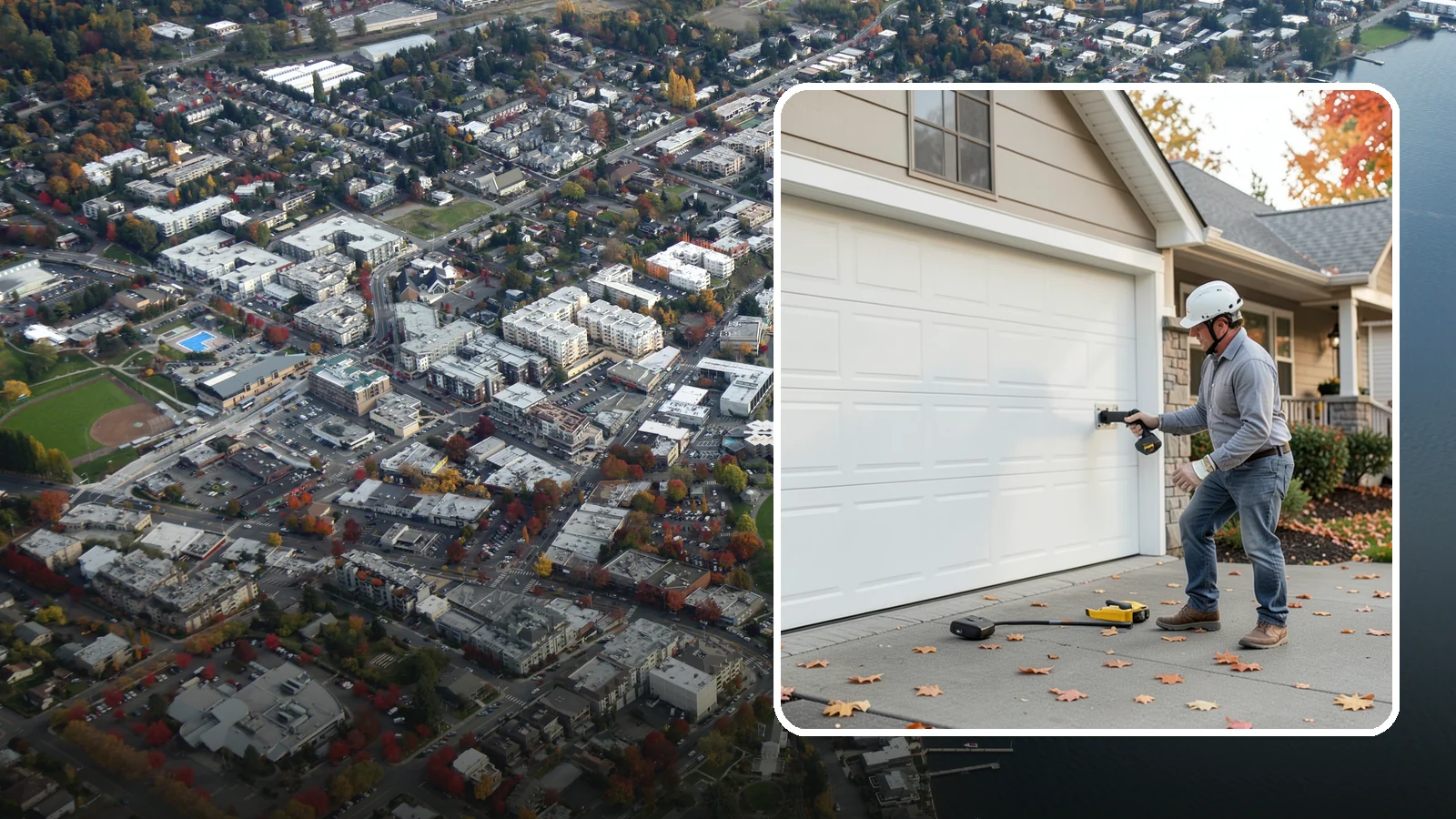 Garage Door Opener Installation in Kirkland, King County, WA - Installing a reliable, quiet garage door opener with modern safety sensors and smart-home connectivity.