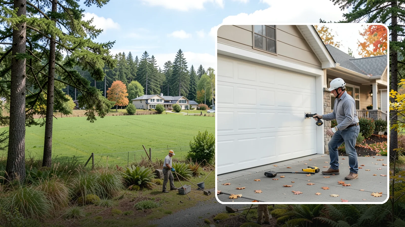 Garage Door Opener Installation in Lyman, Skagit County, WA - Installing a reliable, quiet garage door opener with modern safety sensors and smart-home connectivity.