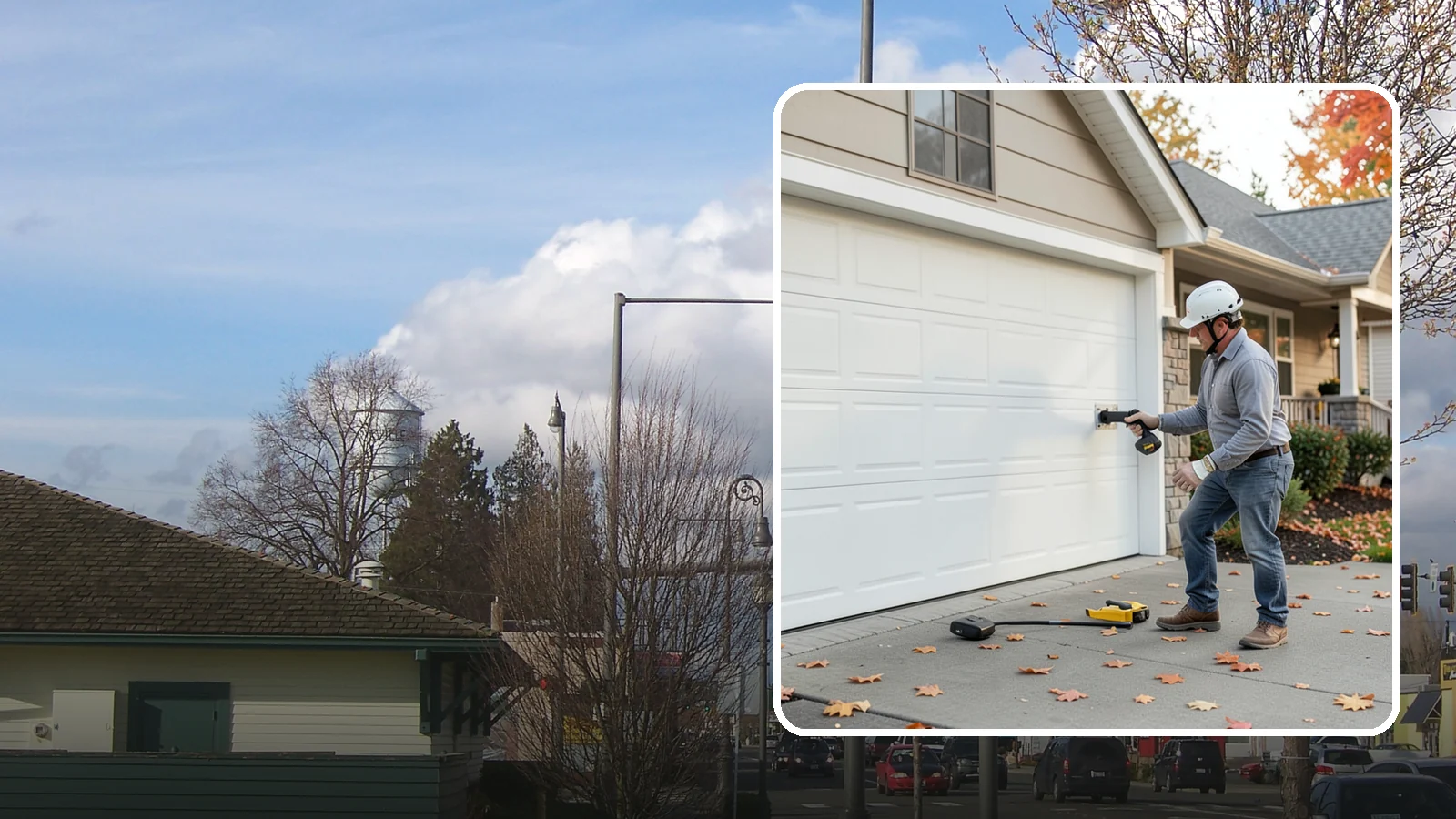 Garage Door Opener Installation in Marysville, Snohomish County, WA - Installing a reliable, quiet garage door opener with modern safety sensors and smart-home connectivity.