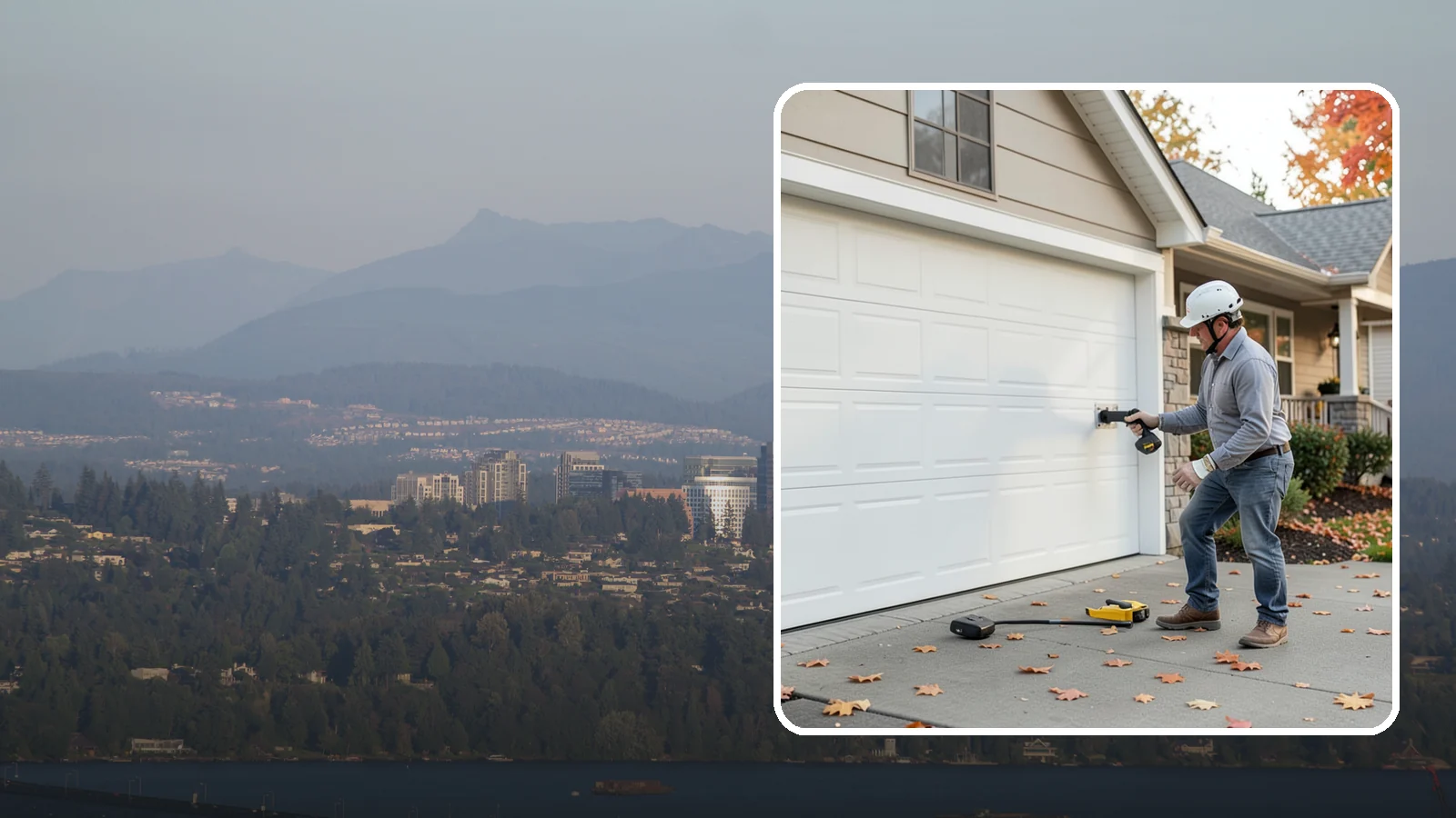 Garage Door Opener Installation in Medina, King County, WA - Installing a reliable, quiet garage door opener with modern safety sensors and smart-home connectivity.