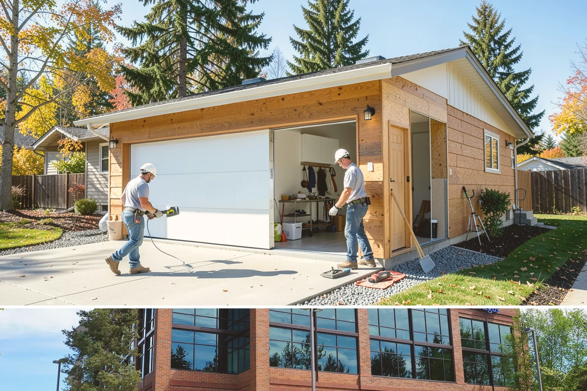Garage Door Opener Installation in Mountlake Terrace, Snohomish County, WA - Opener installation can be scheduled any time of year since the work happens inside the garage.