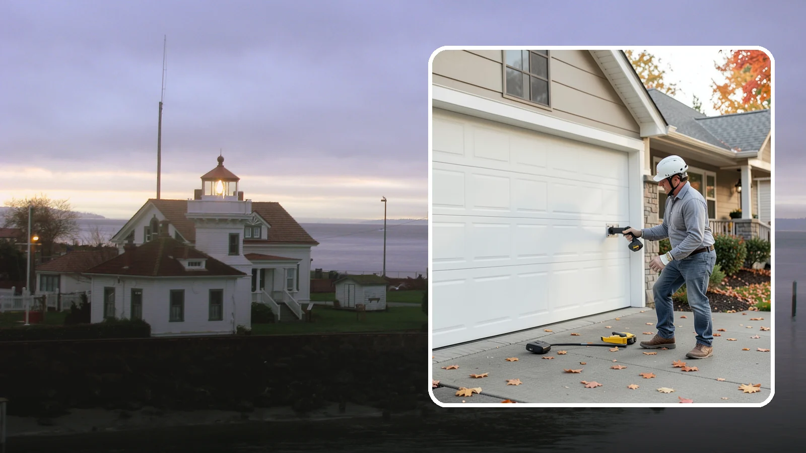 Garage Door Opener Installation in Mukilteo, Snohomish County, WA - Installing a reliable, quiet garage door opener with modern safety sensors and smart-home connectivity.