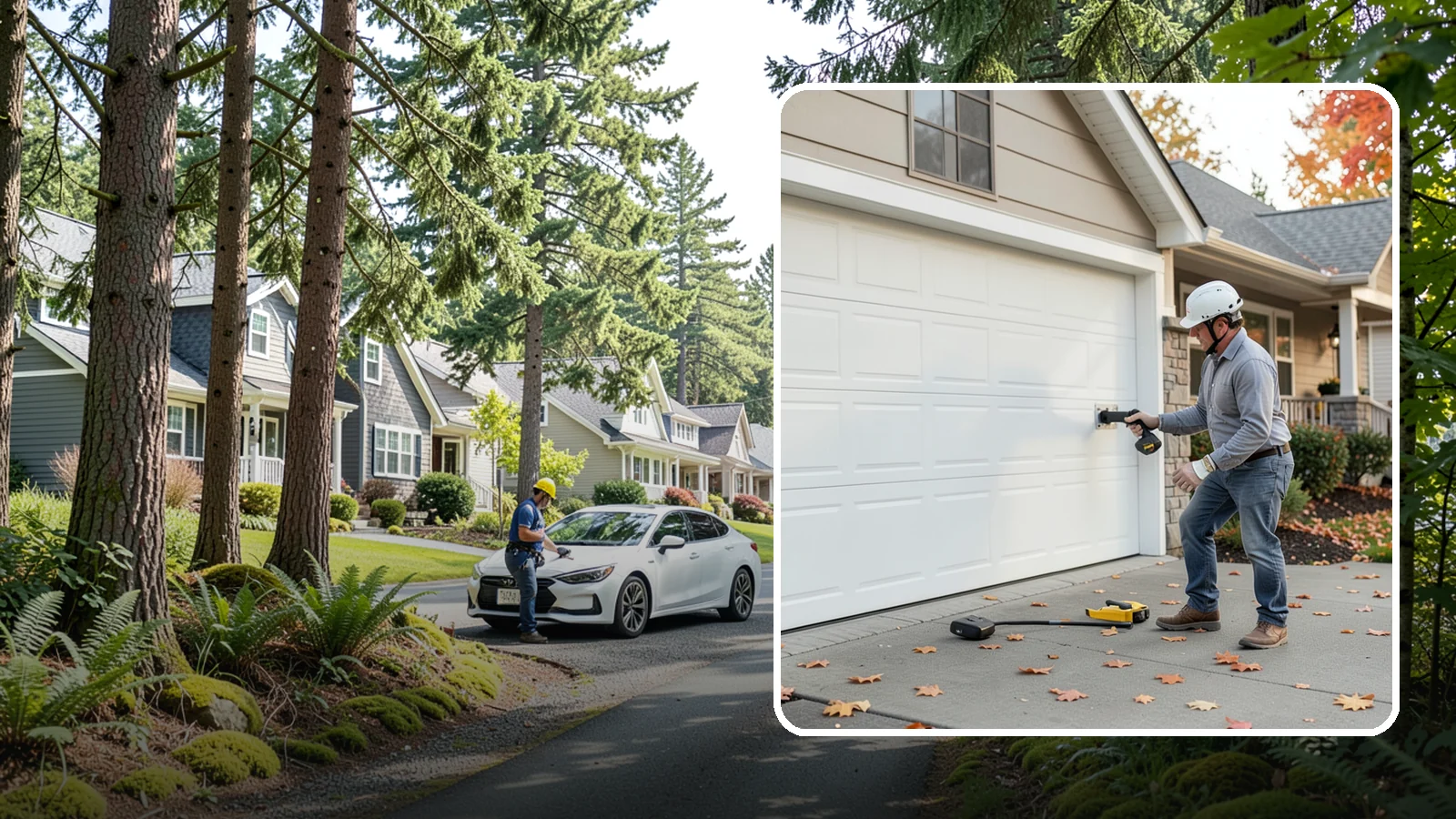 Garage Door Opener Installation in Normandy Park, King County, WA - Installing a reliable, quiet garage door opener with modern safety sensors and smart-home connectivity.