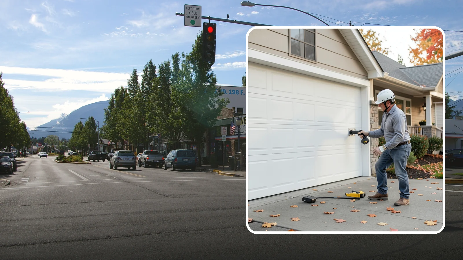 Garage Door Opener Installation in North Bend, King County, WA - Installing a reliable, quiet garage door opener with modern safety sensors and smart-home connectivity.