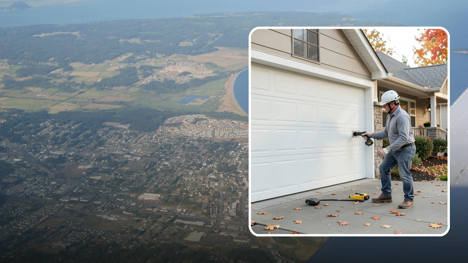 Garage Door Opener Installation in Oak Harbor, Island County, WA - Installing a reliable, quiet garage door opener with modern safety sensors and smart-home connectivity.