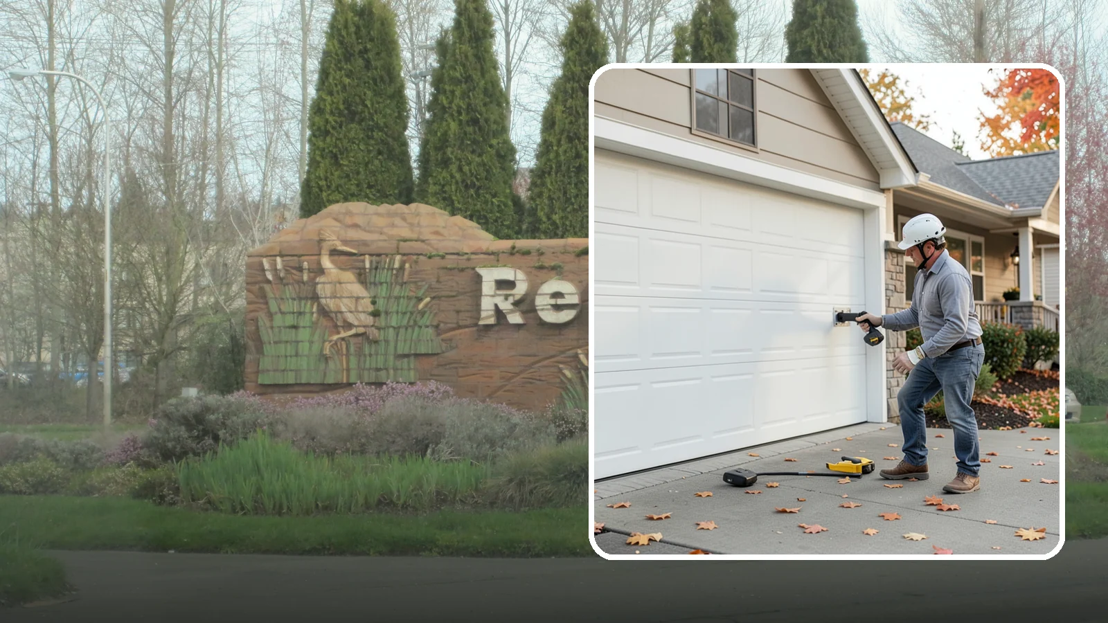 Garage Door Opener Installation in Renton, King County, WA - Installing a reliable, quiet garage door opener with modern safety sensors and smart-home connectivity.