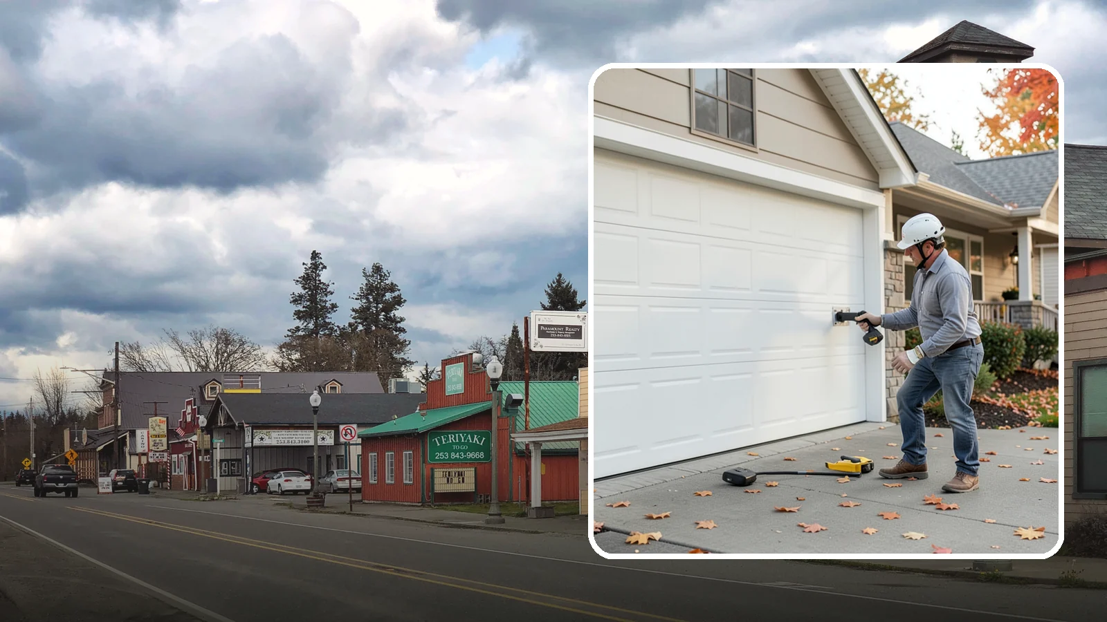 Garage Door Opener Installation in Roy, Pierce County, WA - Installing a reliable, quiet garage door opener with modern safety sensors and smart-home connectivity.