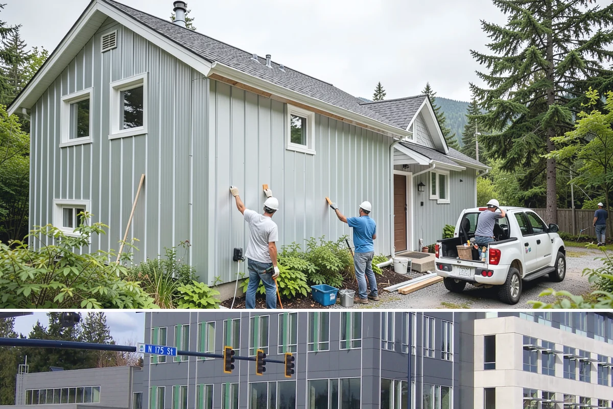 Garage Door Opener Installation in Shoreline, King County, WA - Opener installation can be scheduled any time of year since the work happens inside the garage.