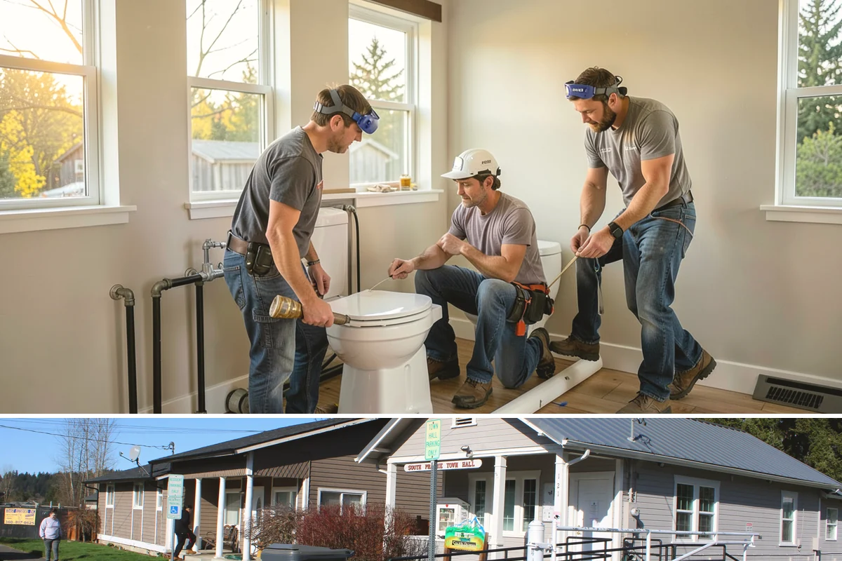 Garage Door Opener Installation in South Prairie, Pierce County, WA - Opener installation can be scheduled any time of year since the work happens inside the garage.