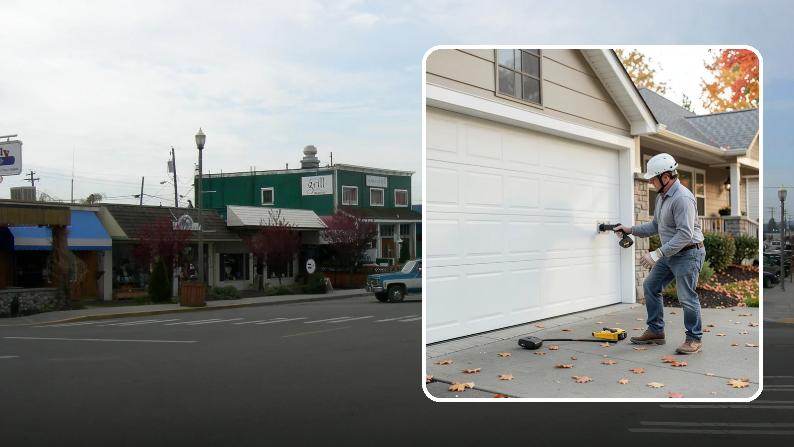 Garage Door Opener Installation in Stanwood, Snohomish County, WA - Installing a reliable, quiet garage door opener with modern safety sensors and smart-home connectivity.