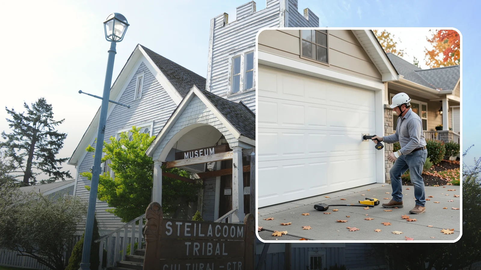 Garage Door Opener Installation in Steilacoom, Pierce County, WA - Installing a reliable, quiet garage door opener with modern safety sensors and smart-home connectivity.