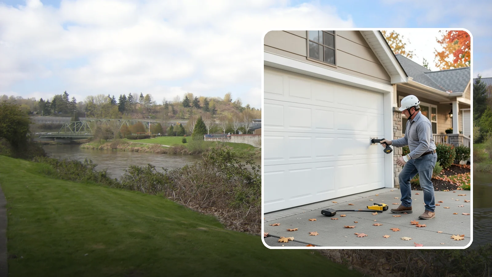 Garage Door Opener Installation in Tukwila, King County, WA - Installing a reliable, quiet garage door opener with modern safety sensors and smart-home connectivity.
