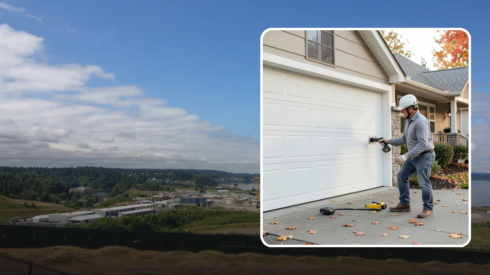 Garage Door Opener Installation in University Place, Pierce County, WA - Installing a reliable, quiet garage door opener with modern safety sensors and smart-home connectivity.