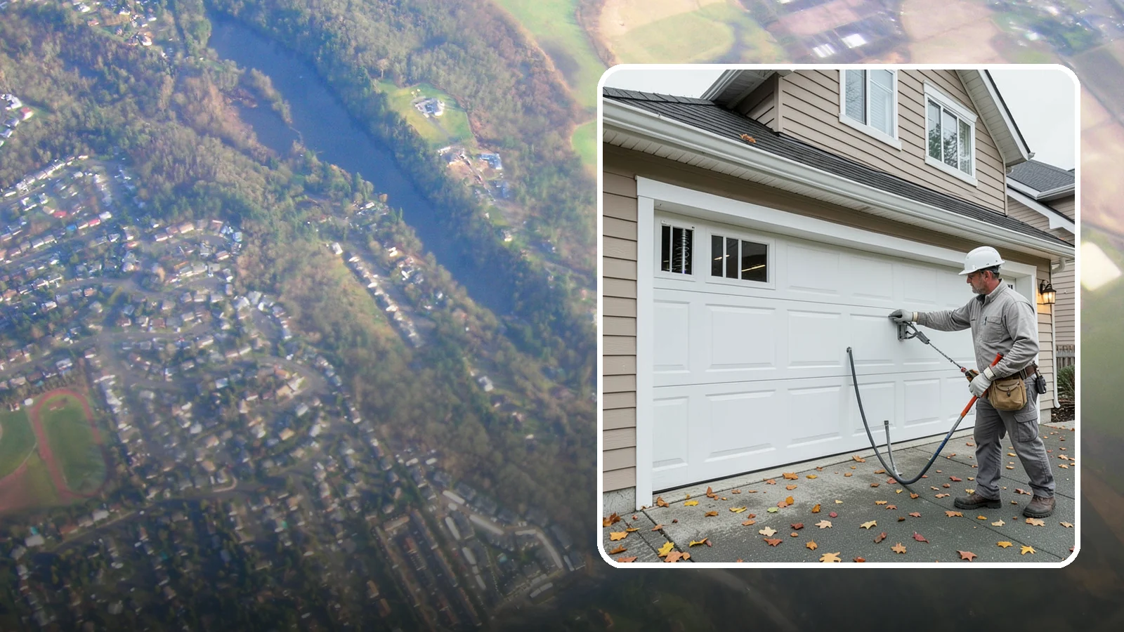 Garage Door Repair in Algona, King County, WA - Diagnosing and fixing broken springs, cables, rollers, tracks, and openers to restore safe garage door operation.