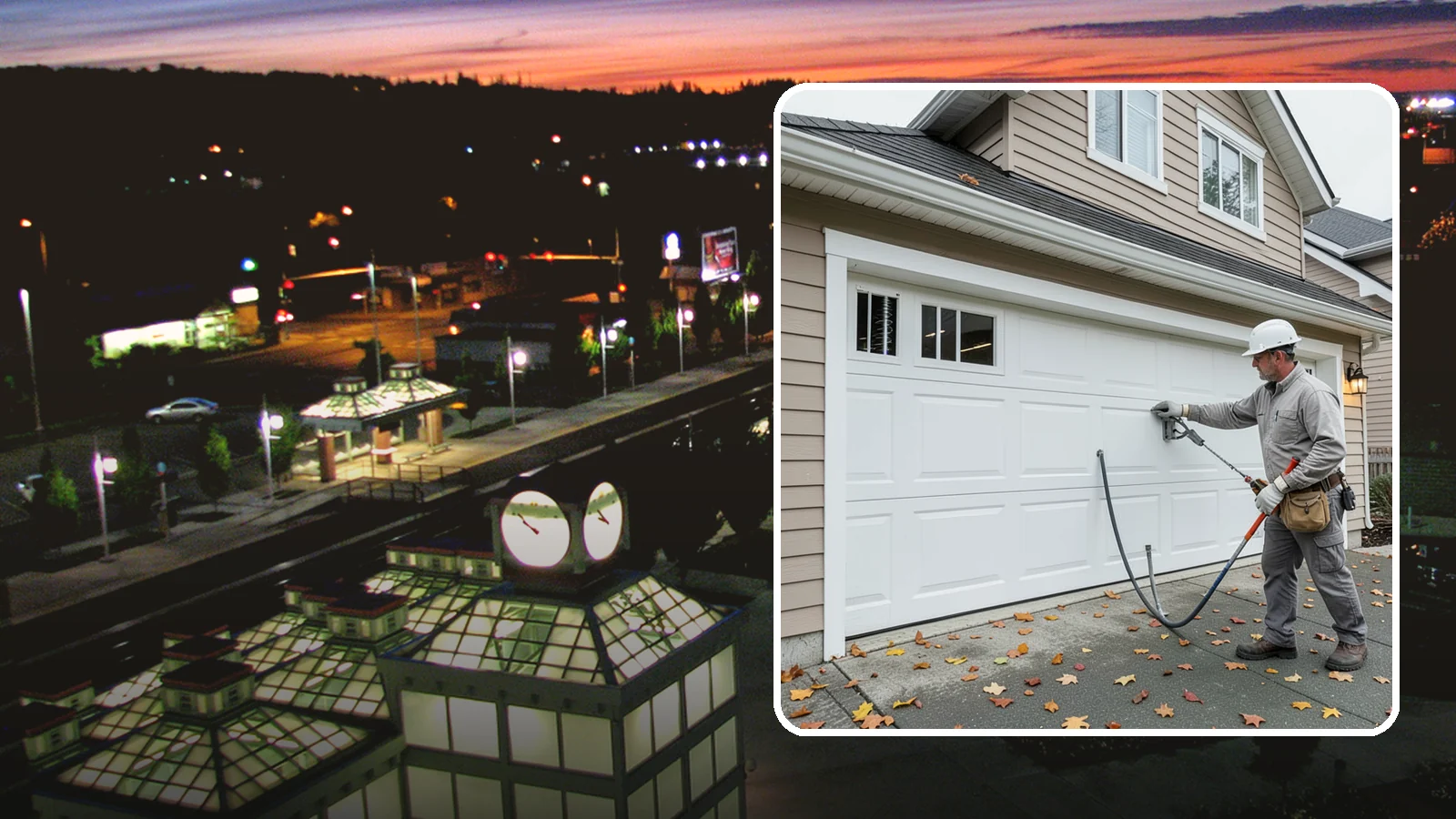Garage Door Repair in Auburn, King County, WA - Diagnosing and fixing broken springs, cables, rollers, tracks, and openers to restore safe garage door operation.