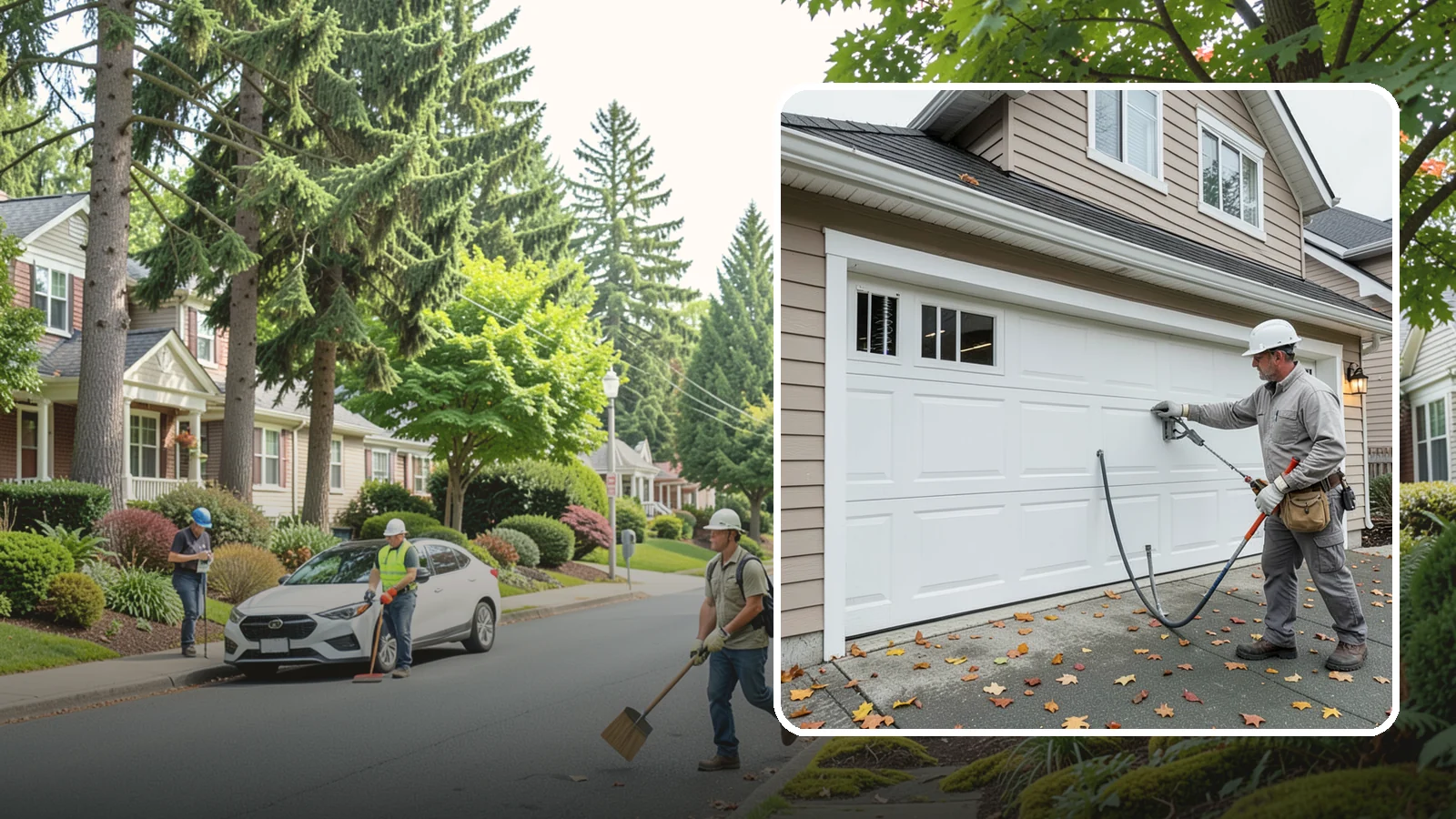 Garage Door Repair in Beaux Arts Village, King County, WA - Diagnosing and fixing broken springs, cables, rollers, tracks, and openers to restore safe garage door operation.