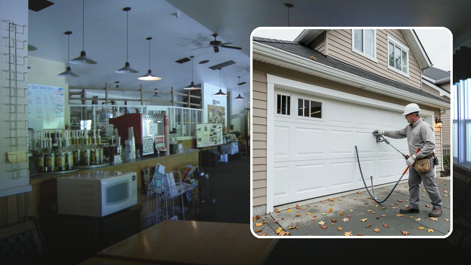 Garage Door Repair in Black Diamond, King County, WA - Diagnosing and fixing broken springs, cables, rollers, tracks, and openers to restore safe garage door operation.