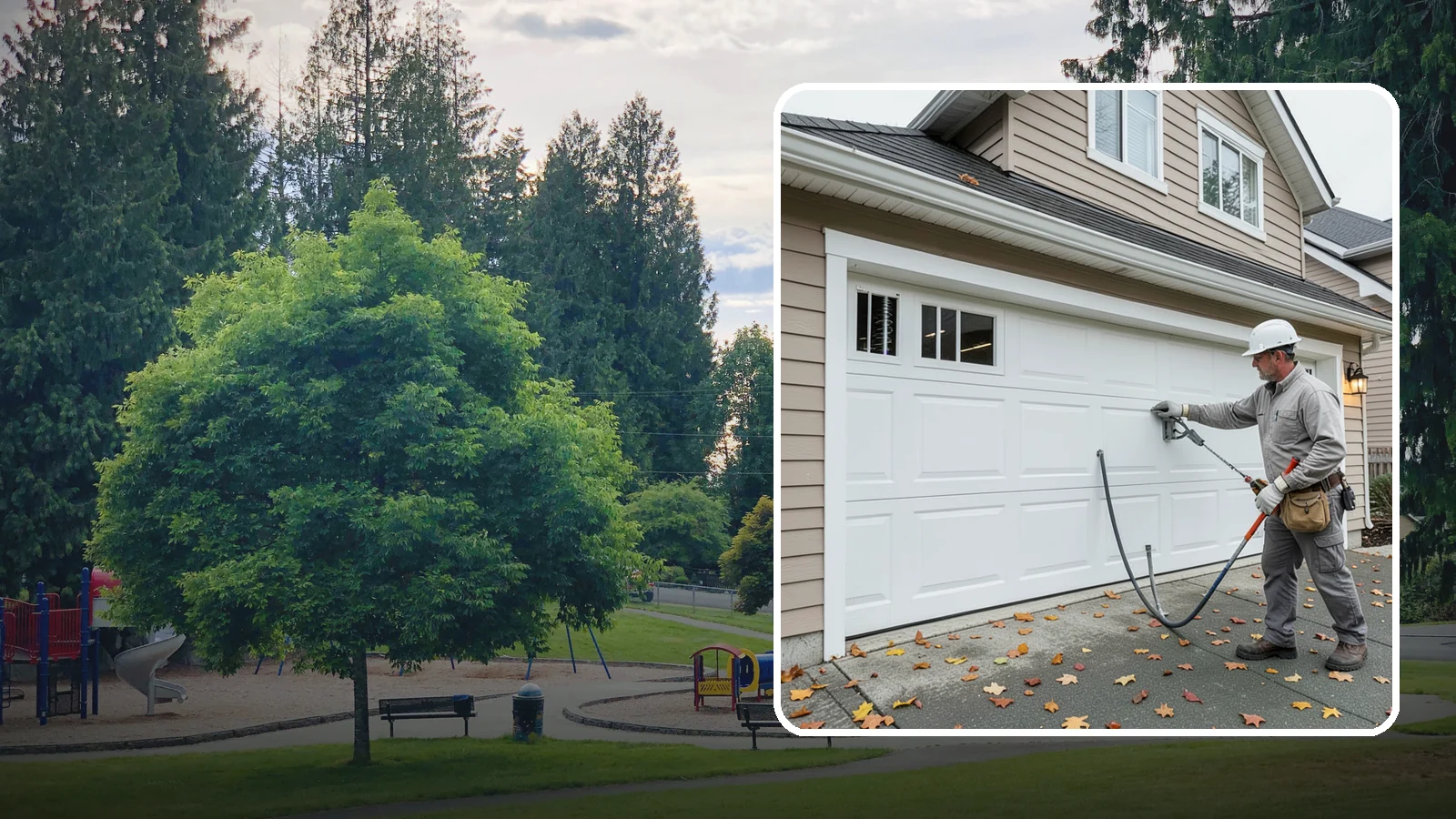 Garage Door Repair in Bonney Lake, Pierce County, WA - Diagnosing and fixing broken springs, cables, rollers, tracks, and openers to restore safe garage door operation.
