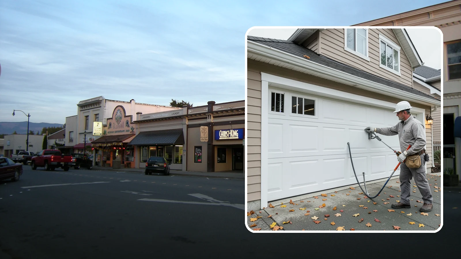 Garage Door Repair in Burlington, Skagit County, WA - Diagnosing and fixing broken springs, cables, rollers, tracks, and openers to restore safe garage door operation.