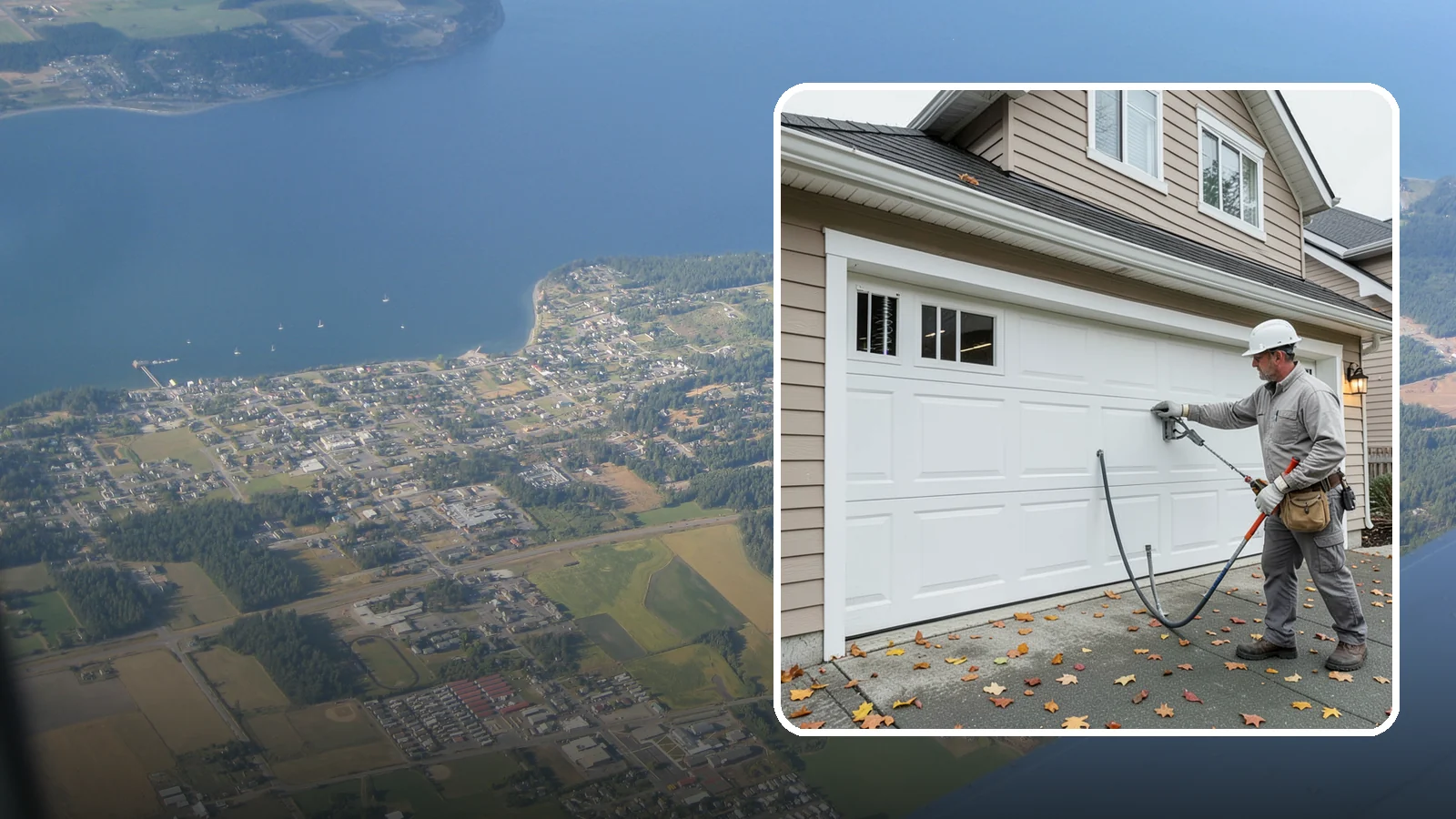 Garage Door Repair in Coupeville, Island County, WA - Diagnosing and fixing broken springs, cables, rollers, tracks, and openers to restore safe garage door operation.
