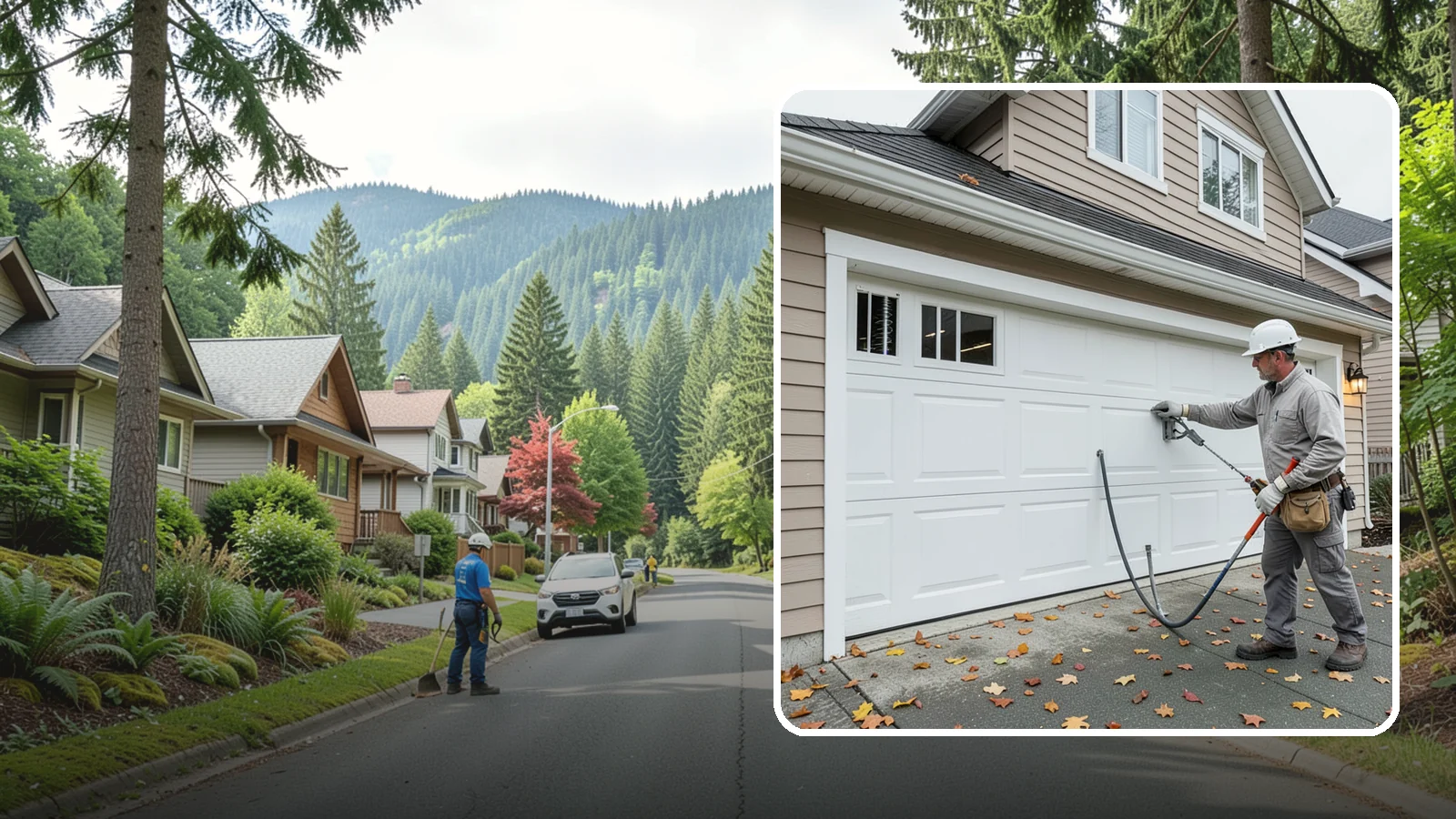 Garage Door Repair in Darrington, Snohomish County, WA - Diagnosing and fixing broken springs, cables, rollers, tracks, and openers to restore safe garage door operation.