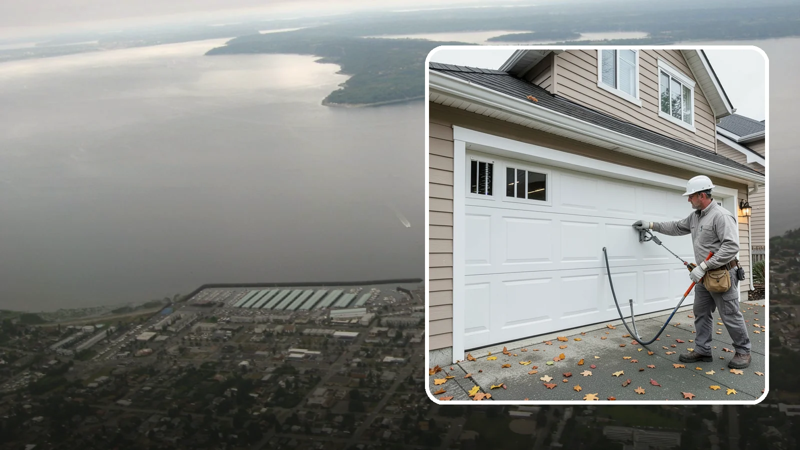 Garage Door Repair in Des Moines, King County, WA - Diagnosing and fixing broken springs, cables, rollers, tracks, and openers to restore safe garage door operation.