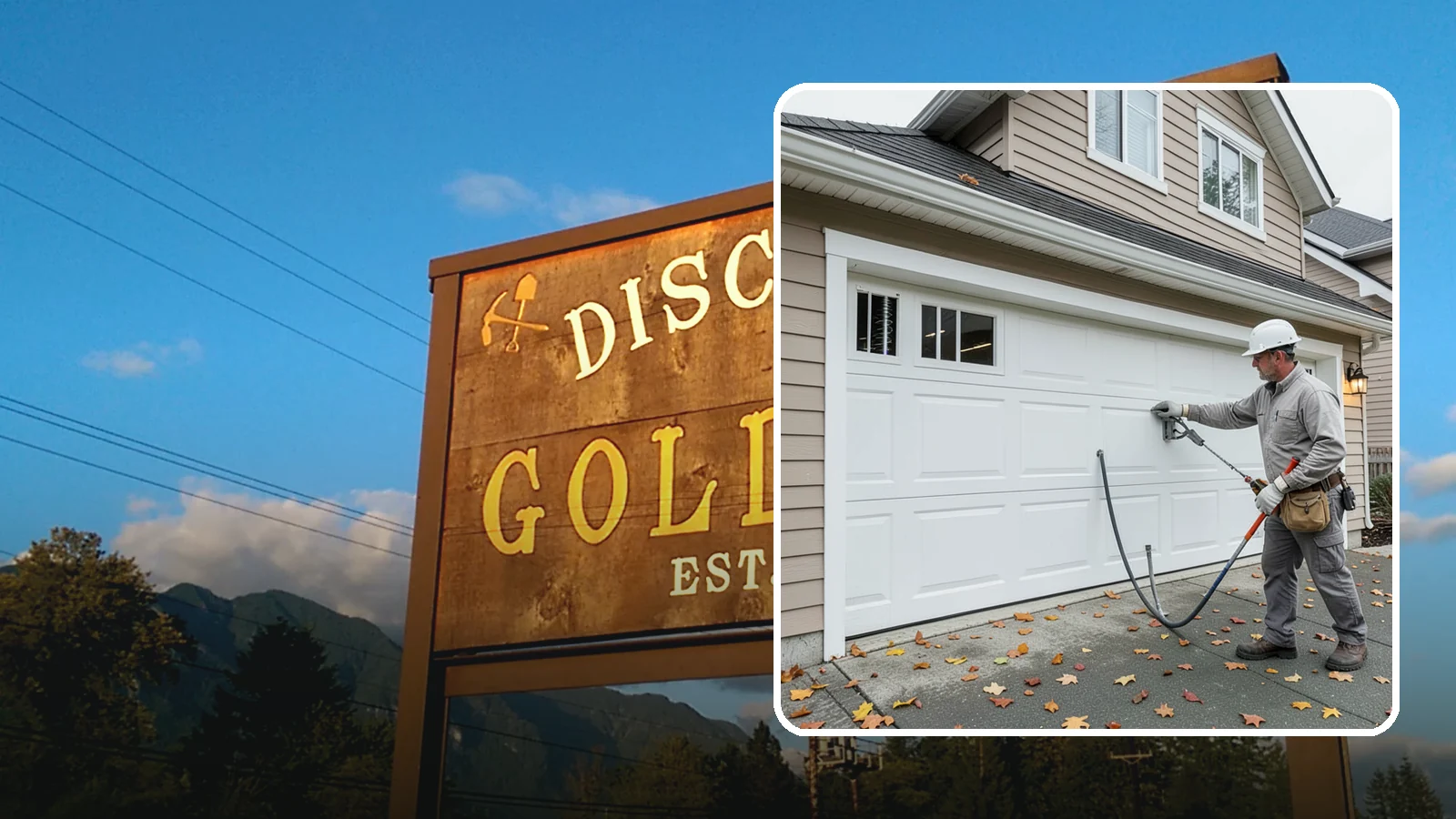 Garage Door Repair in Gold Bar, Snohomish County, WA - Diagnosing and fixing broken springs, cables, rollers, tracks, and openers to restore safe garage door operation.