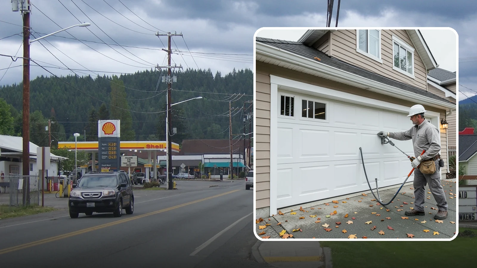 Garage Door Repair in Granite Falls, Snohomish County, WA - Diagnosing and fixing broken springs, cables, rollers, tracks, and openers to restore safe garage door operation.