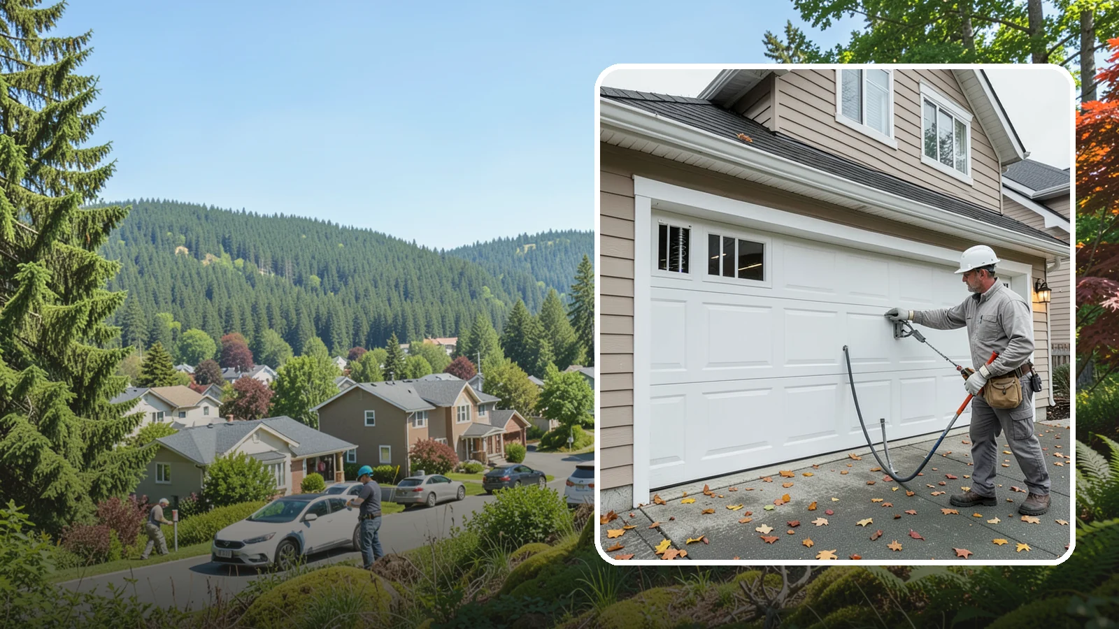 Garage Door Repair in Index, Snohomish County, WA - Diagnosing and fixing broken springs, cables, rollers, tracks, and openers to restore safe garage door operation.