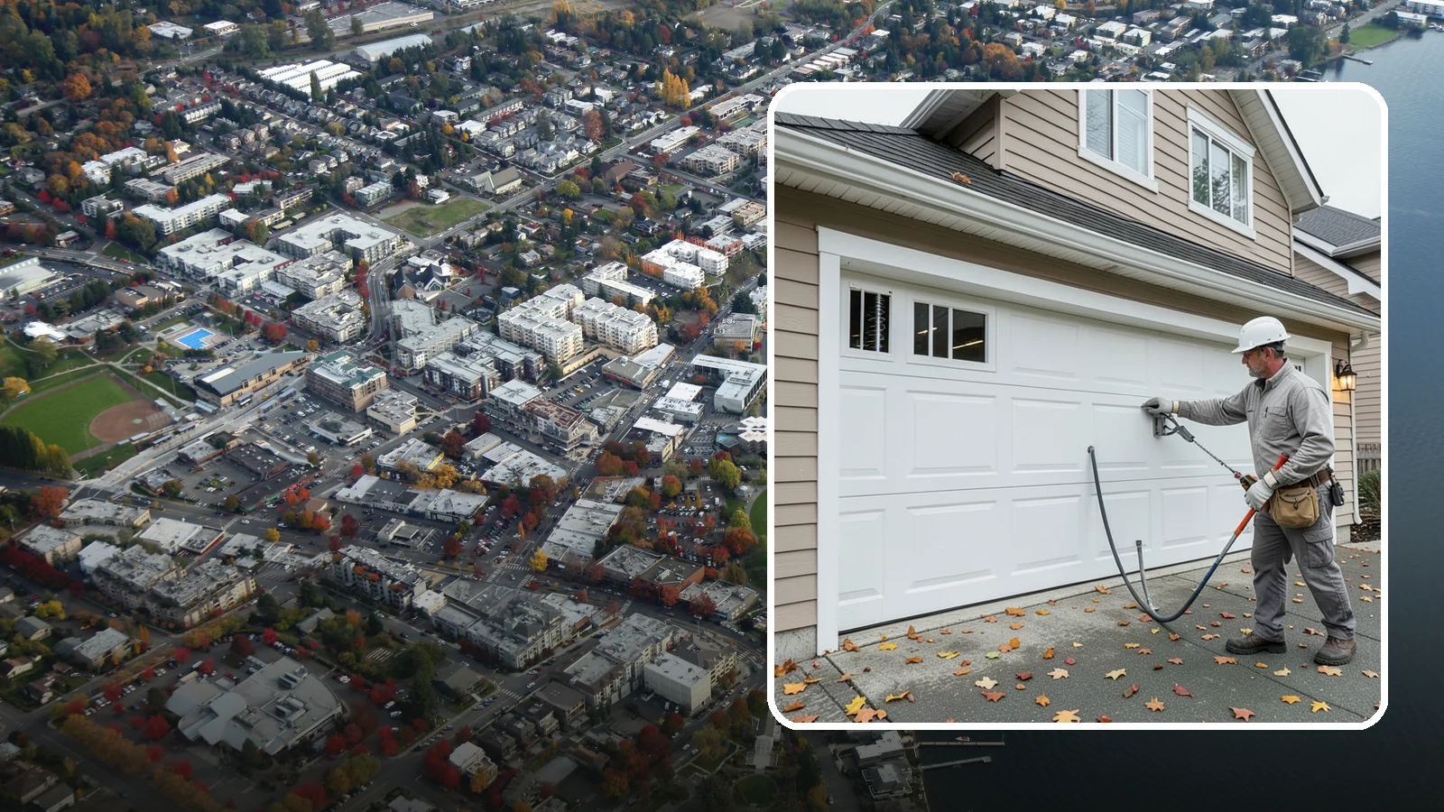 Garage Door Repair in Kirkland, King County, WA - Diagnosing and fixing broken springs, cables, rollers, tracks, and openers to restore safe garage door operation.