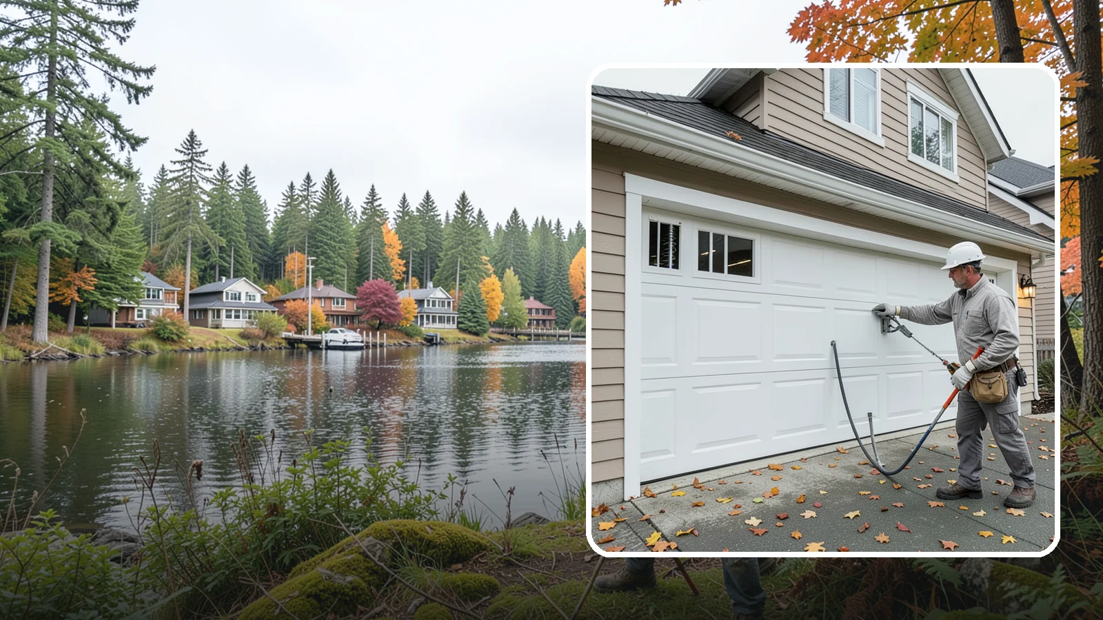 Garage Door Repair in La Conner, Skagit County, WA - Diagnosing and fixing broken springs, cables, rollers, tracks, and openers to restore safe garage door operation.