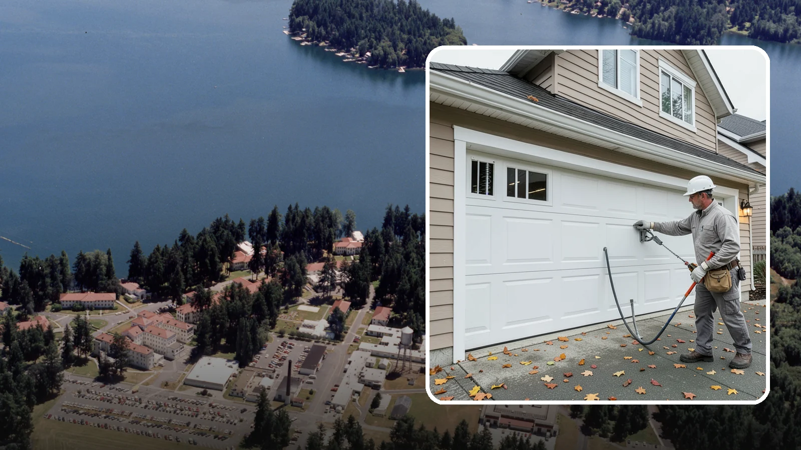 Garage Door Repair in Lakewood, Pierce County, WA - Diagnosing and fixing broken springs, cables, rollers, tracks, and openers to restore safe garage door operation.