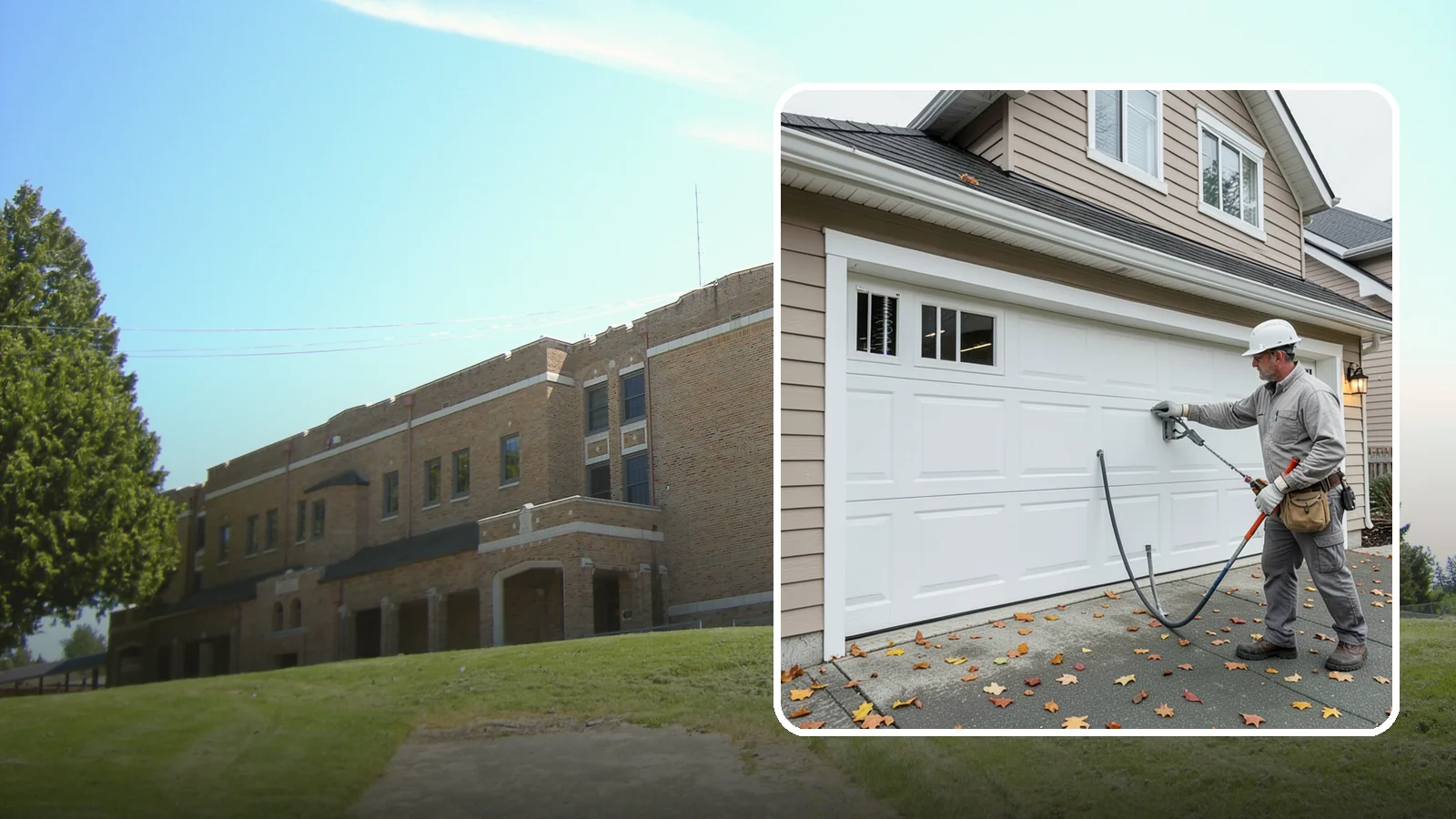 Garage Door Repair in Maple Valley, King County, WA - Diagnosing and fixing broken springs, cables, rollers, tracks, and openers to restore safe garage door operation.