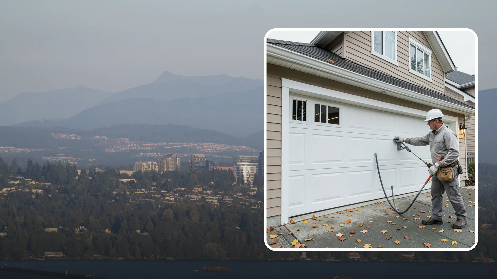 Garage Door Repair in Medina, King County, WA - Diagnosing and fixing broken springs, cables, rollers, tracks, and openers to restore safe garage door operation.